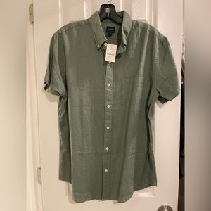 NWT Men’s JCrew Linen button up shirt